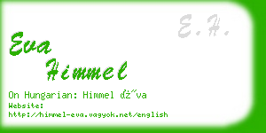 eva himmel business card